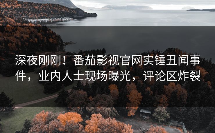 深夜刚刚！番茄影视官网实锤丑闻事件，业内人士现场曝光，评论区炸裂