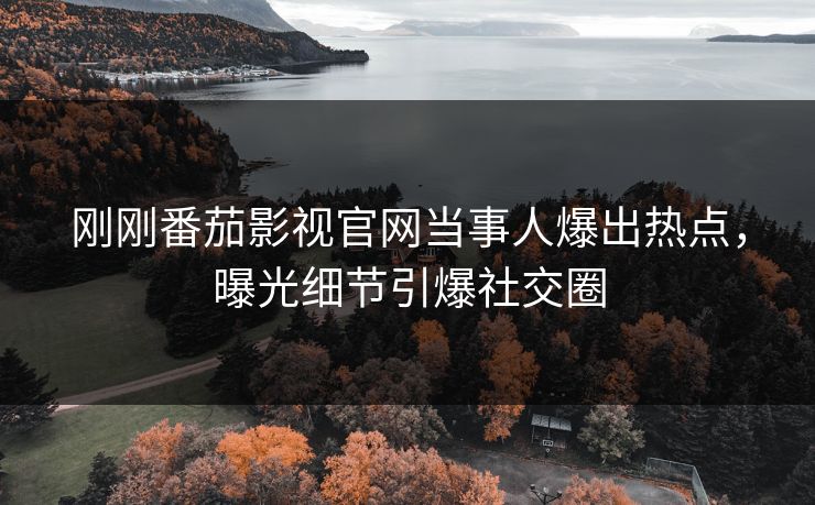 刚刚番茄影视官网当事人爆出热点，曝光细节引爆社交圈